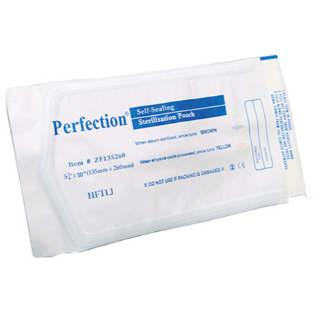 Perfection Sterilization Pouch with Indicator (7 1/2'' x 12 3/5'')
